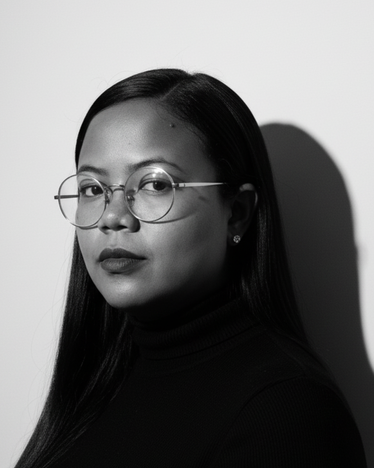 Portrait de Hary Rakotondratsimba ou Lalaredac en noir et blanc